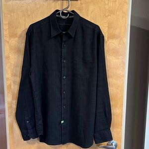 Tommy Bahama Men's Black Casual Button Down Shirt
